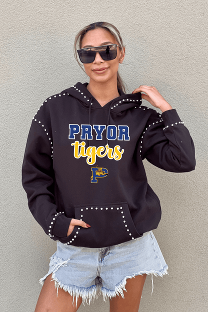 PRYOR TIGERS STUDDED HOODED PULLOVER - The Club