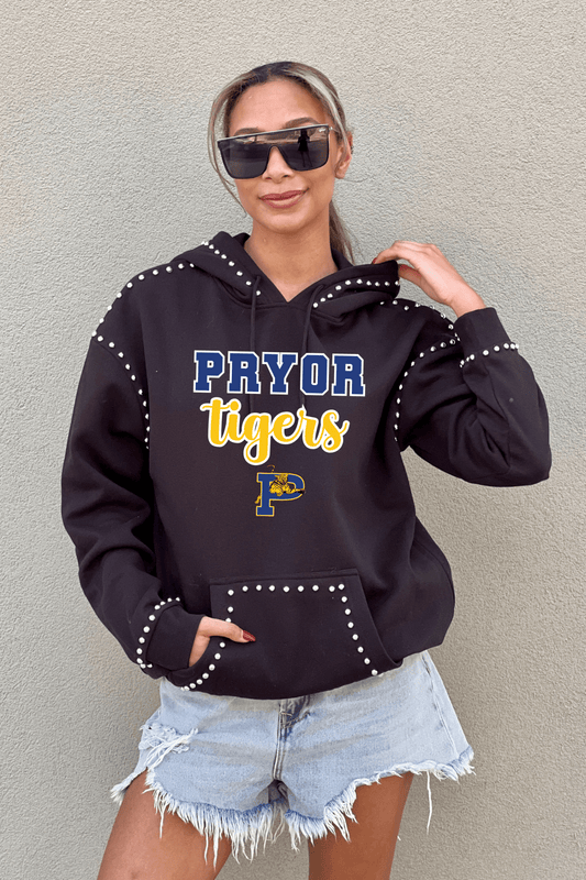 PRYOR TIGERS STUDDED HOODED PULLOVER - The Club