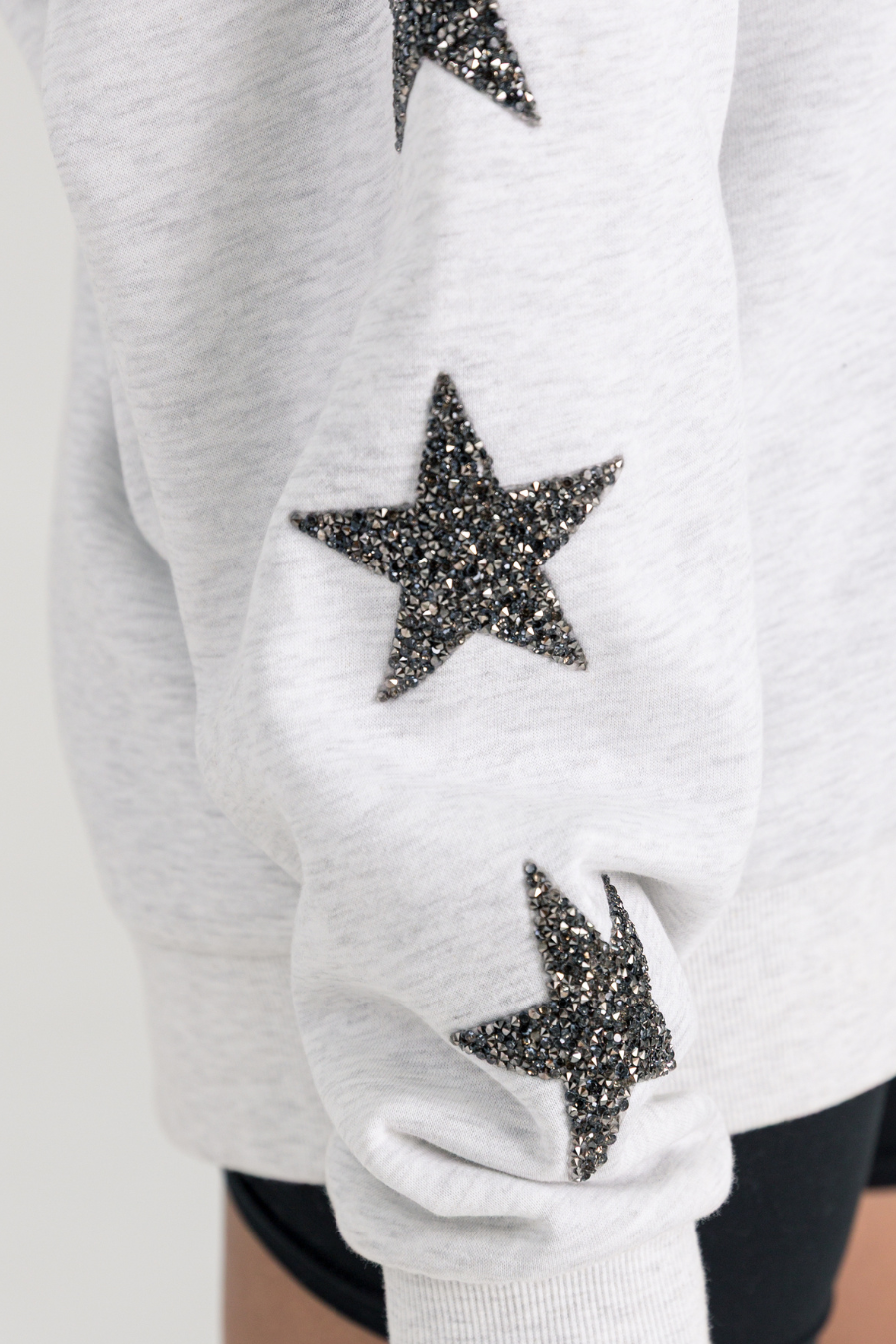 BIXBY SPARTANS YOUTH STAR SLEEVE EMBELLISHED SWEATSHIRT