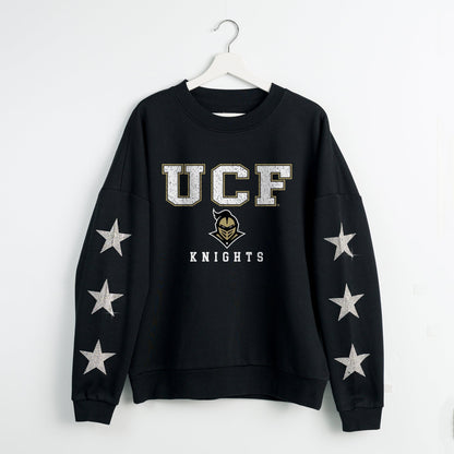 CENTRAL FLORIDA KNIGHTS VELOCITY STAR EMBELLISHED CREW SWEATSHIRT