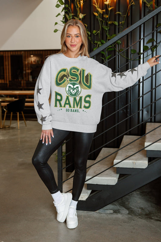 COLORADO STATE RAMS RESILIENCE STAR EMBELLISHED CREW SWEATSHIRT