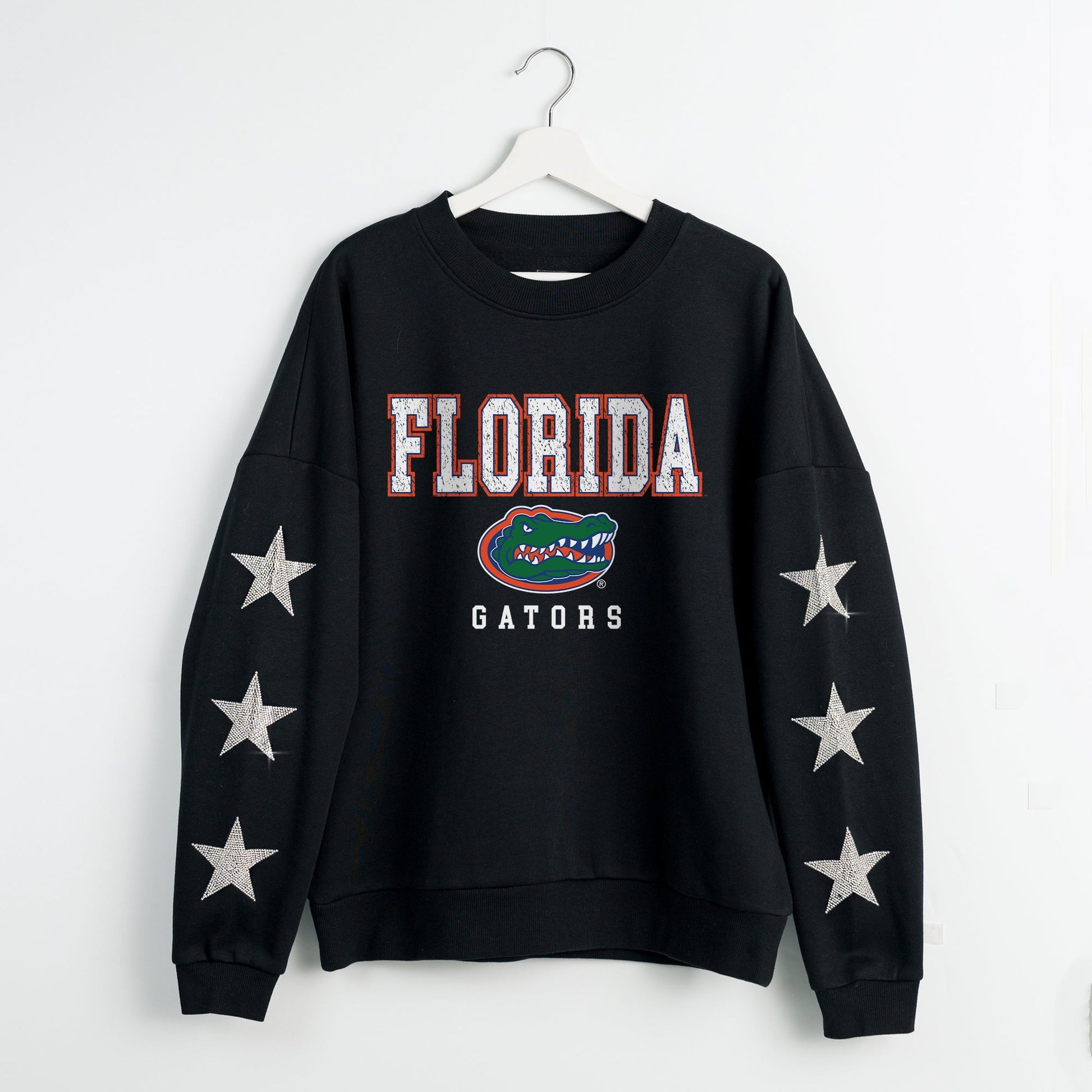 FLORIDA GATORS VELOCITY STAR EMBELLISHED CREW SWEATSHIRT