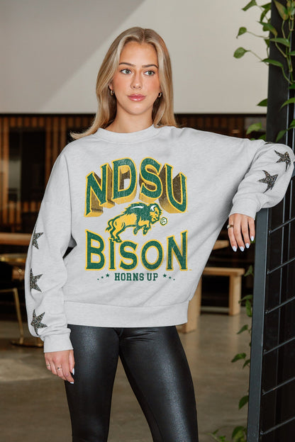 NORTH DAKOTA STATE BISON RESILIENCE STAR EMBELLISHED CREW SWEATSHIRT