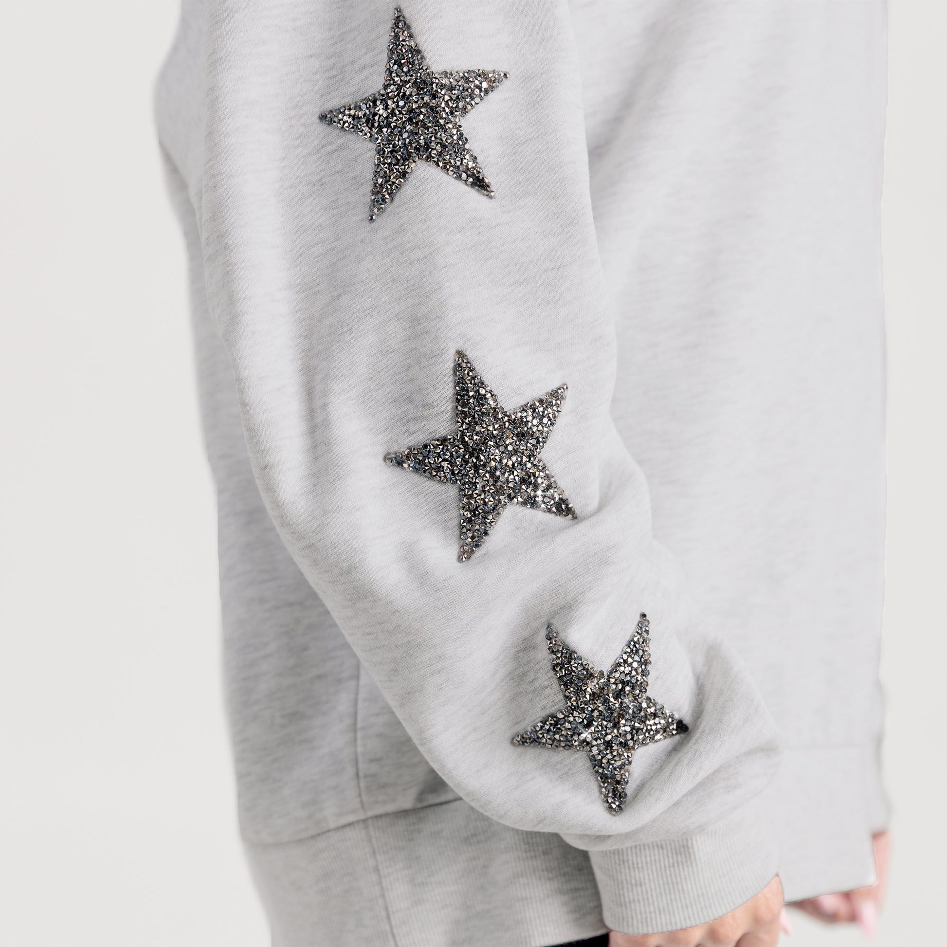 OKLAHOMA STATE COWBOYS PENNANT PRIDE EMBELLISHED STAR SLEEVE CREWNECK PULLOVER