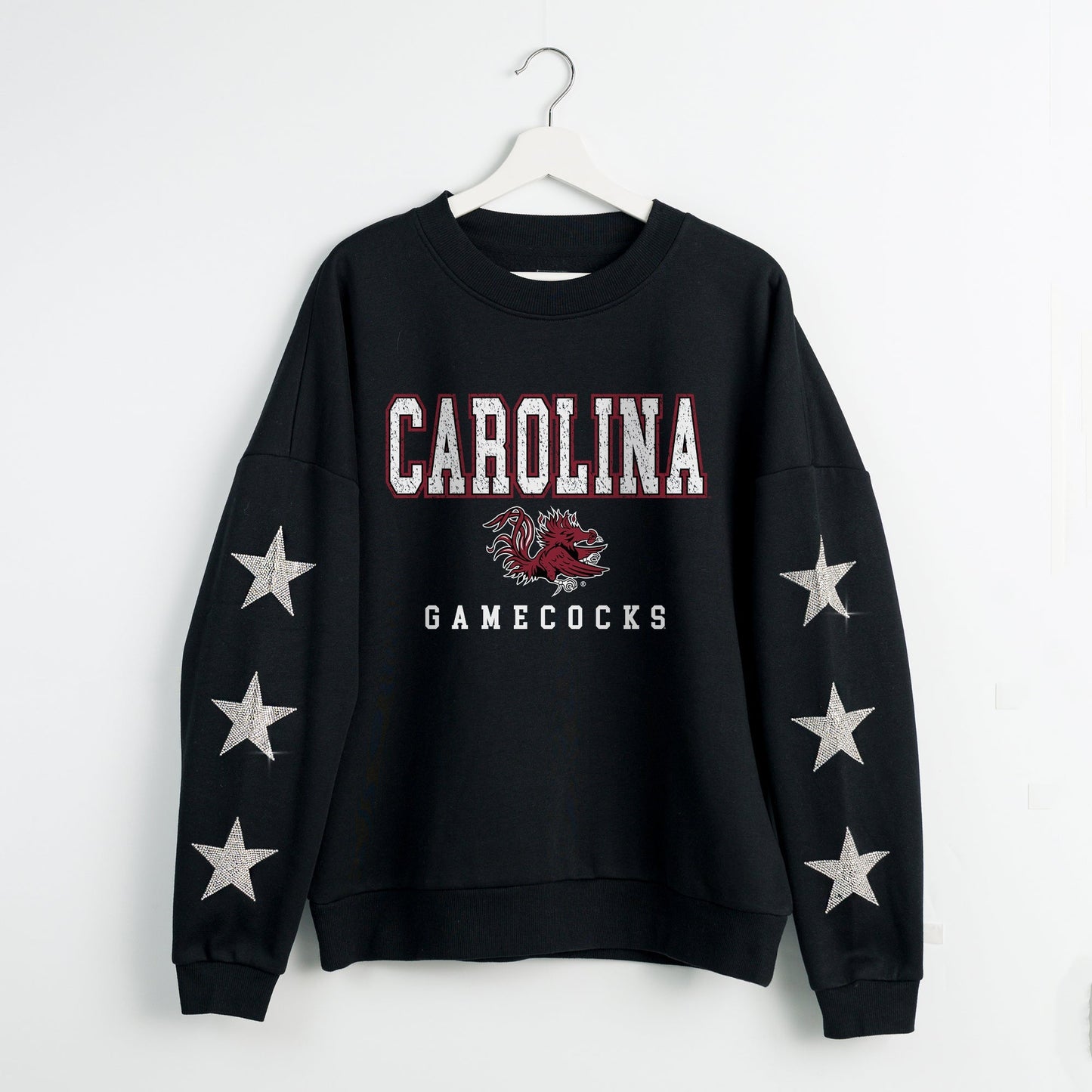 SOUTH CAROLINA GAMECOCKS VELOCITY STAR EMBELLISHED CREW SWEATSHIRT