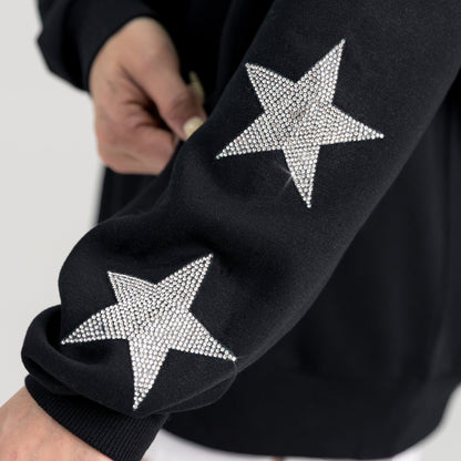 VIRGINIA TECH HOKIES VELOCITY STAR EMBELLISHED CREW SWEATSHIRT