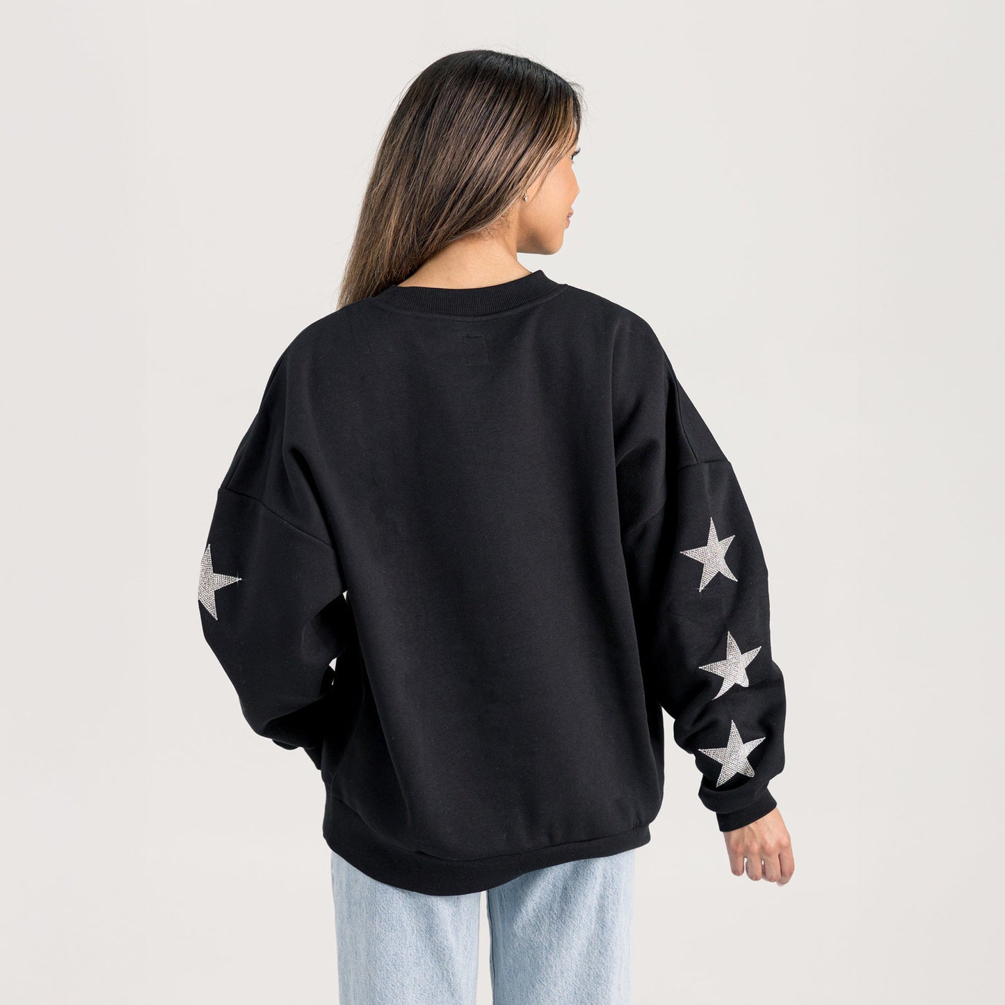 WASHINGTON HUSKIES VELOCITY STAR EMBELLISHED CREW SWEATSHIRT