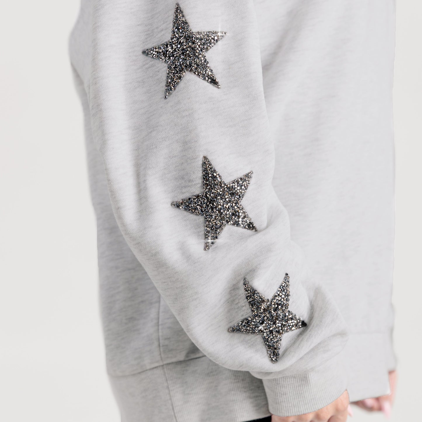 WEST VIRGINIA MOUNTAINEERS RESILIENCE STAR EMBELLISHED CREW SWEATSHIRT