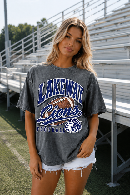 CUSTOM LOGO VINTAGE WASH BOYFRIEND T-SHIRT
