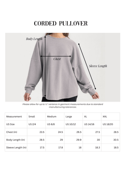 BIXBY SPARTANS WASHED CORDED PULLOVER - The Club