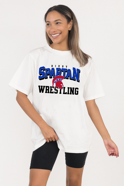BIXBY WRESTLING VINTAGE WASH BOYFRIEND TEE