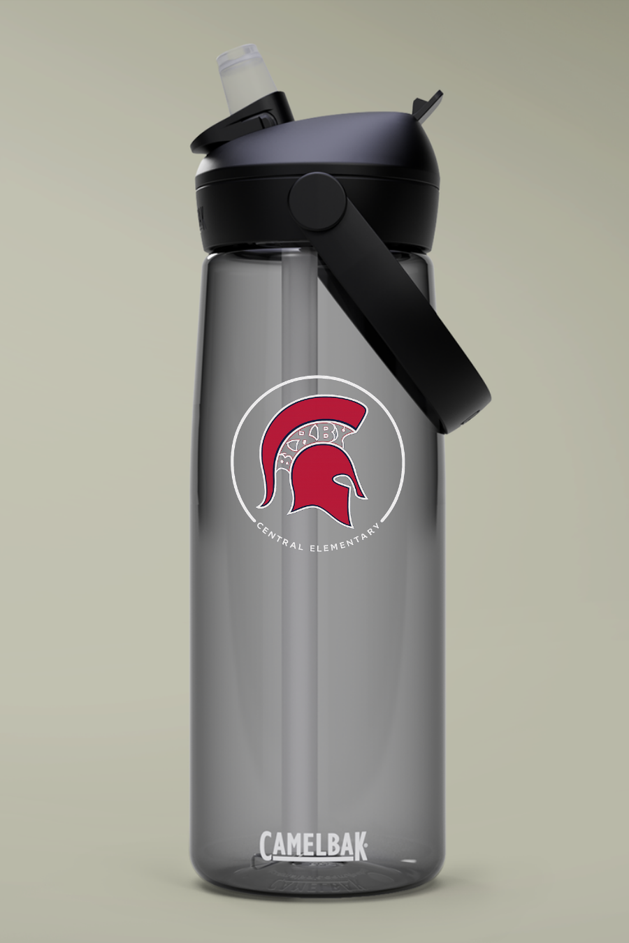 BCE - Central Logo 25oz Flip Straw Water Bottle