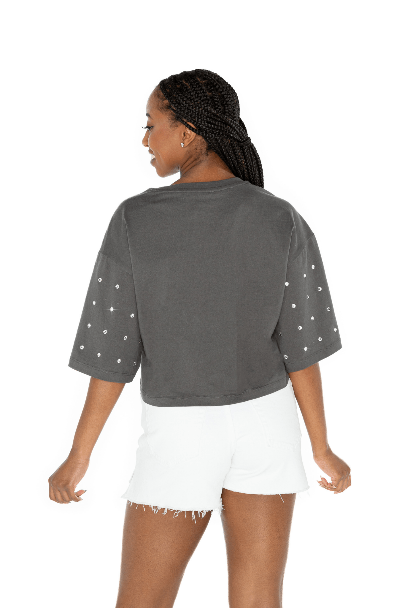 STILLWATER PIONEERS RHINESTONE MID - CROP TEE - The Club