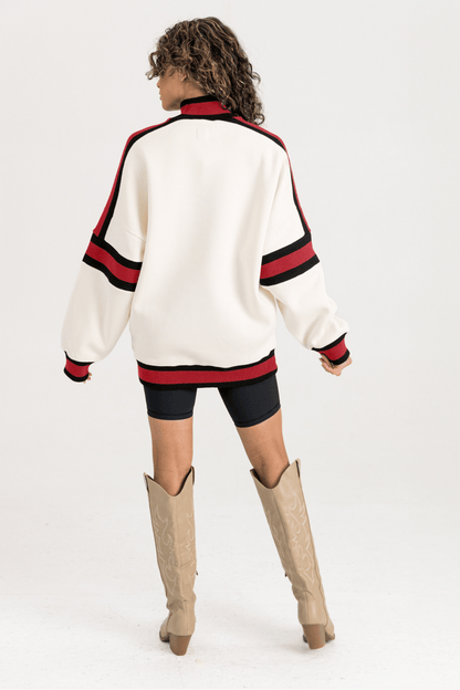 BIXBY SPARTANS COLORBLOCK MOCK NECK PULLOVER - The Club