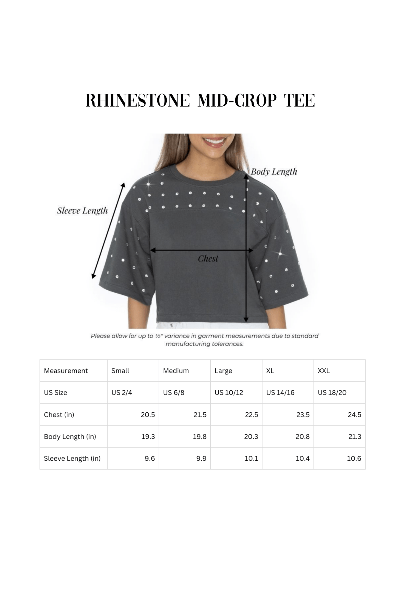 STILLWATER PIONEERS RHINESTONE MID - CROP TEE - The Club