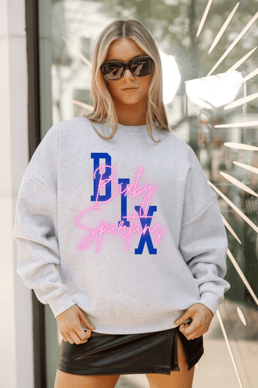 BIXBY SPARTANS PREMIUM FLEECE CREWNECK SWEATSHIRT - The Club