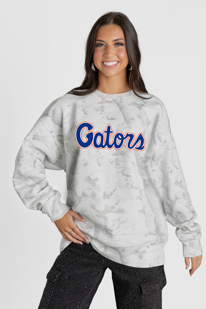 GATORS BASEBALL WHITE CAMO FLEECE SWEATSHIRT