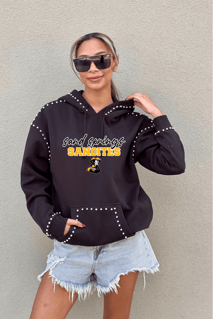 SAND SPRINGS SANDITES STUDDED HOODED PULLOVER - The Club