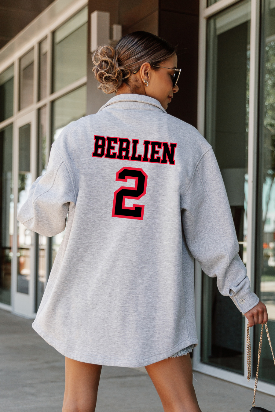 STORM BASEBALL FLEECE SHACKET - CUSTOM