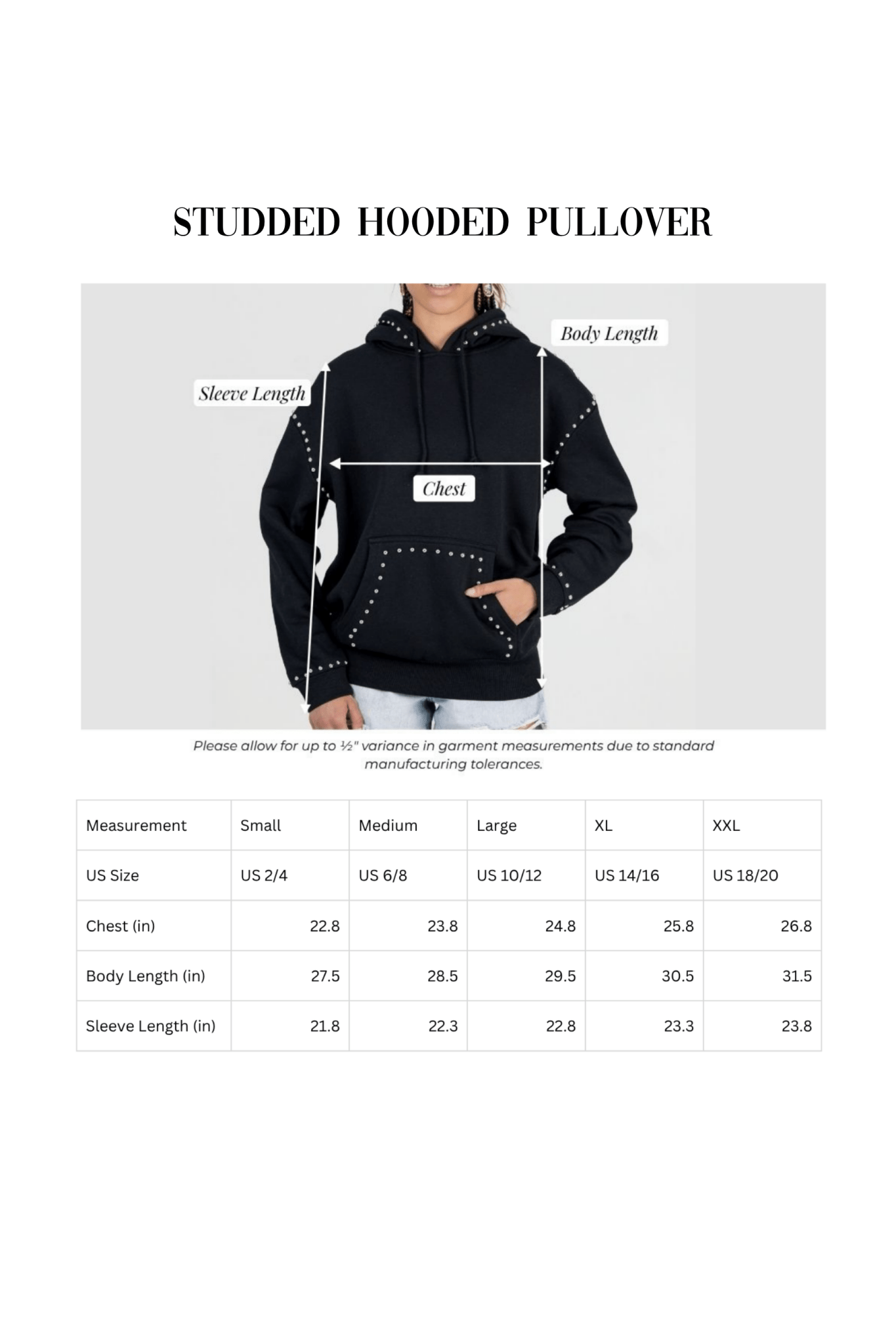 SAND SPRINGS SANDITES STUDDED HOODED PULLOVER - The Club