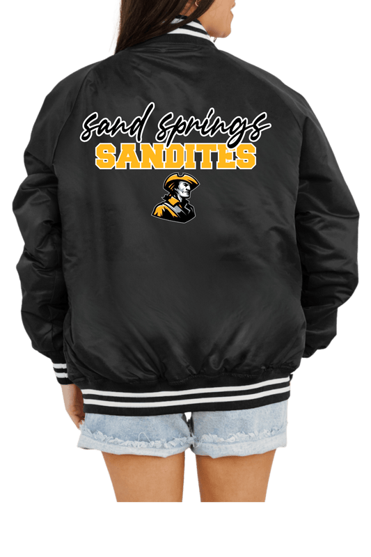 SAND SPRINGS SANDITES SPORT STRIPE VARSITY JACKET - The Club
