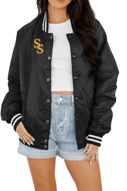 SAND SPRINGS SANDITES SPORT STRIPE VARSITY JACKET - The Club