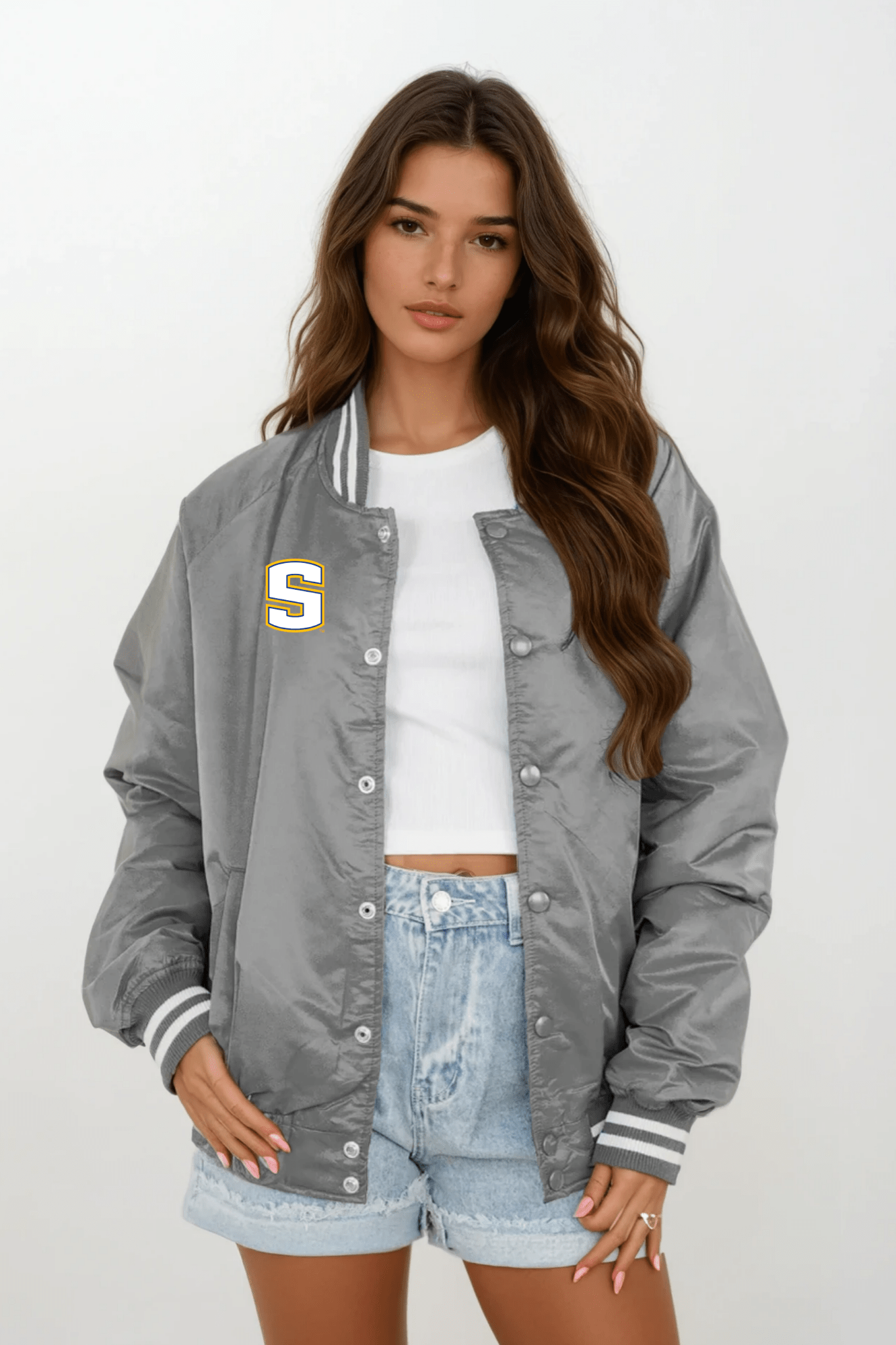 STILLWATER PIONEERS SPORT STRIPE VARSITY JACKET - The Club