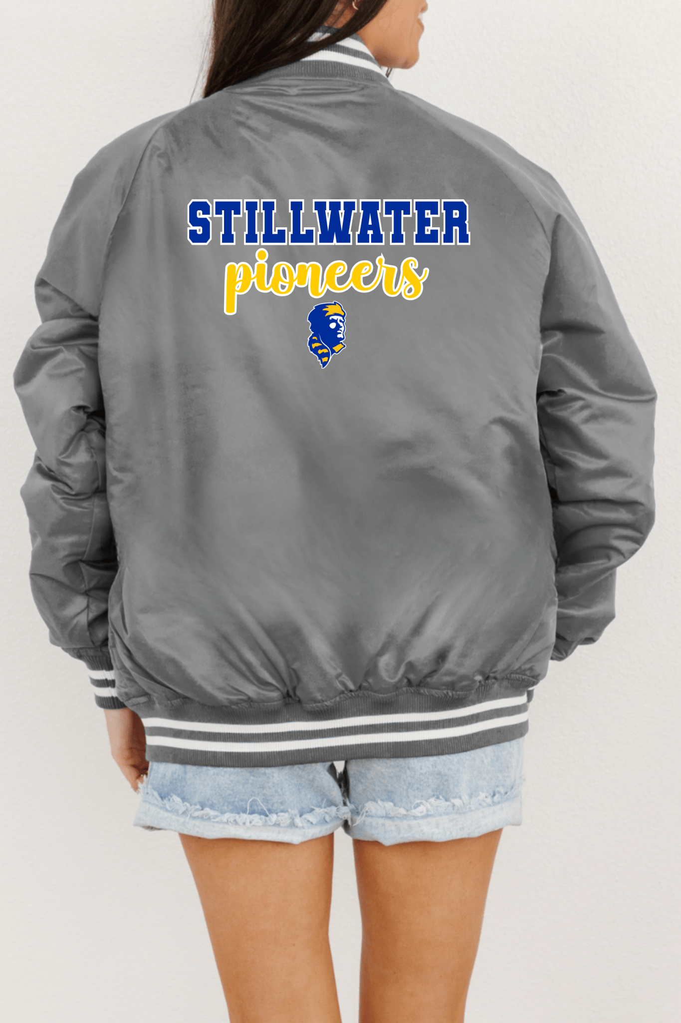 STILLWATER PIONEERS SPORT STRIPE VARSITY JACKET - The Club