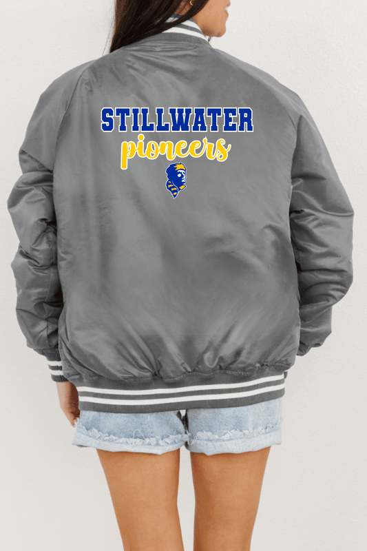 STILLWATER PIONEERS SPORT STRIPE VARSITY JACKET - The Club