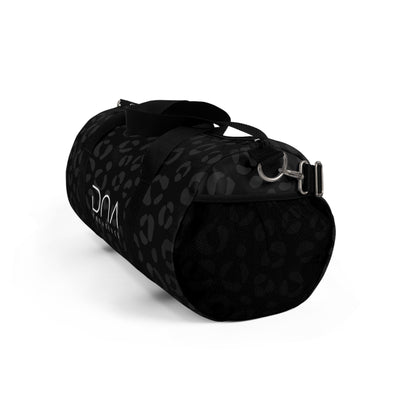 Leopard Print Duffel Bag with 'DNA Creatives' Logo — Travel Gym Weekender