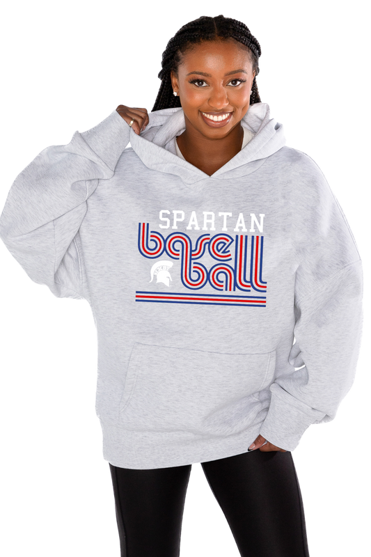 BIXBY BASEBALL PREMIUM FLEECE OVERSIZED HOODED PULLOVER