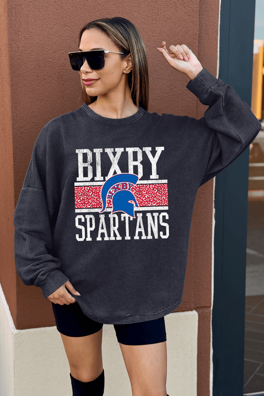 BIXBY SPARTANS WASHED CORDED PULLOVER - The Club