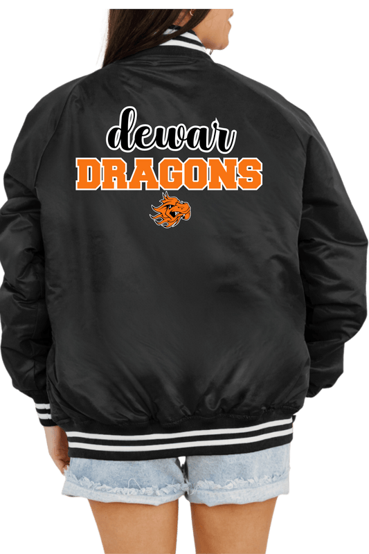 DEWAR DRAGONS SPORT STRIPE VARSITY JACKET - The Club