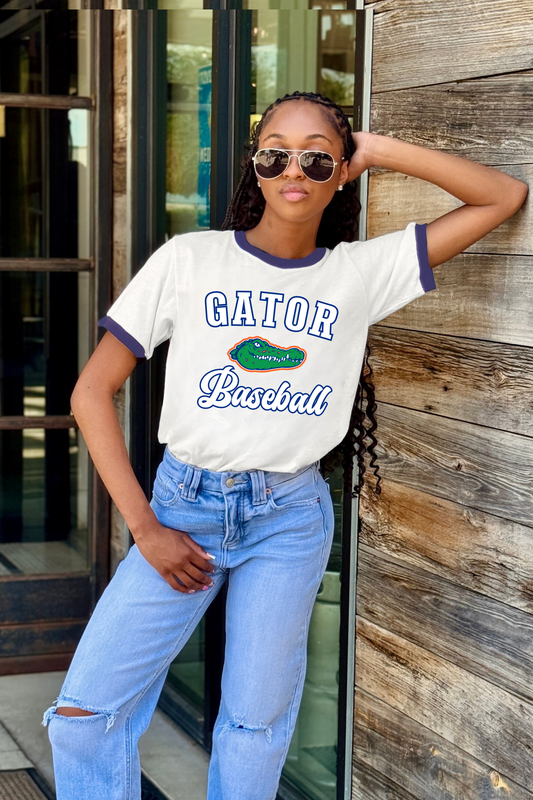 GATOR BASEBALL VINTAGE RINGER TEE