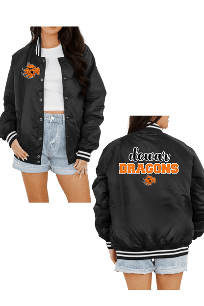 DEWAR DRAGONS SPORT STRIPE VARSITY JACKET - The Club