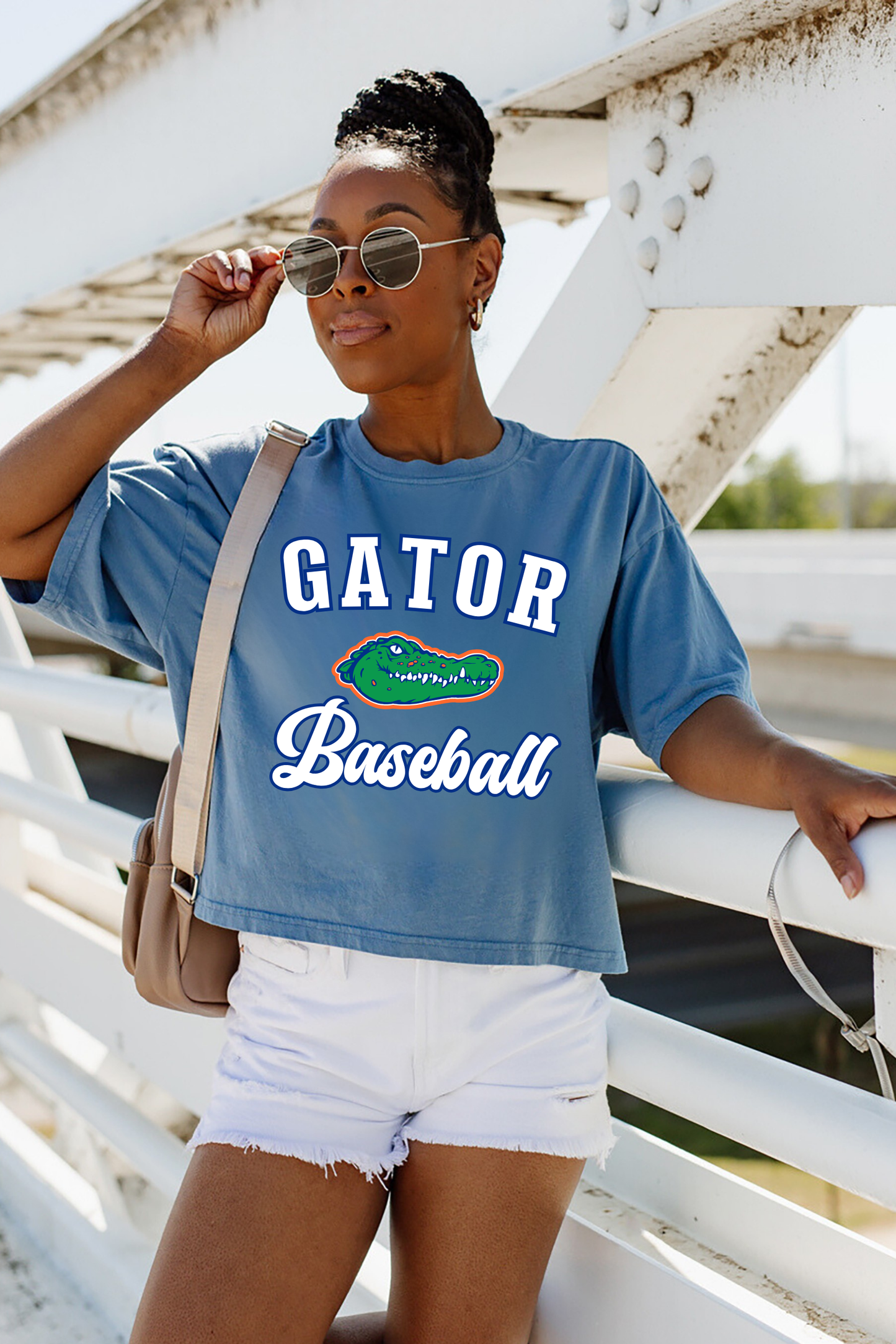 GATOR BASEBALL BOXY FIT CROPPED TEE