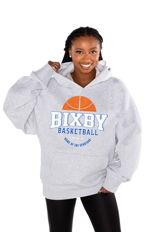 BIXBY SPARTANS BASKETBALL OVERSIZED PREMIUM WEIGHT HOODIE