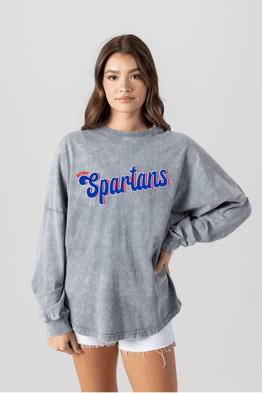 BIXBY SPARTANS FADED WASH PULLOVER - The Club