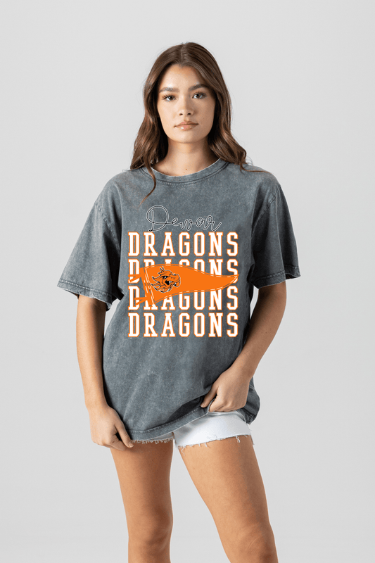 DEWAR DRAGONS VINTAGE WASH BOYFRIEND TEE - The Club