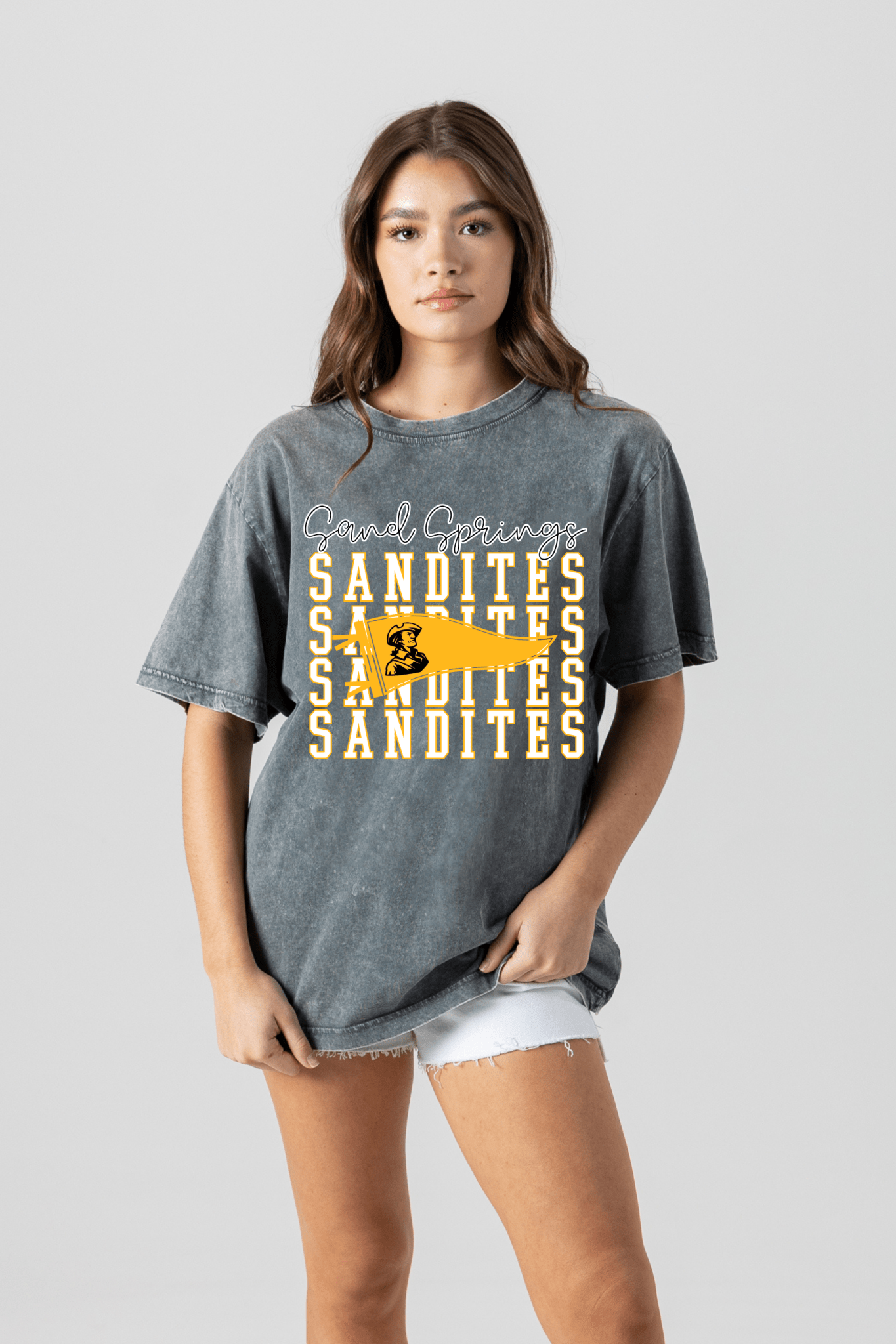 SAND SPRINGS SANDITES VINTAGE WASH BOYFRIEND TEE - The Club