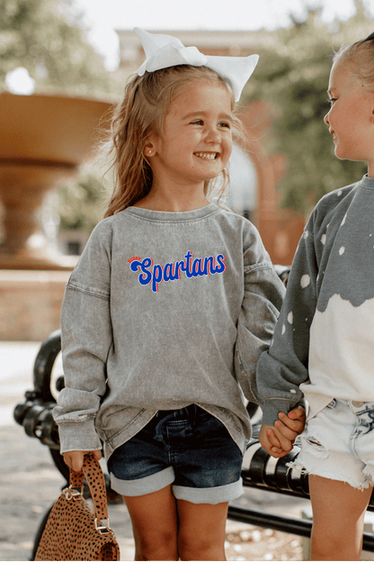 BIXBY SPARTANS YOUTH FADED WASH PULLOVER - The Club