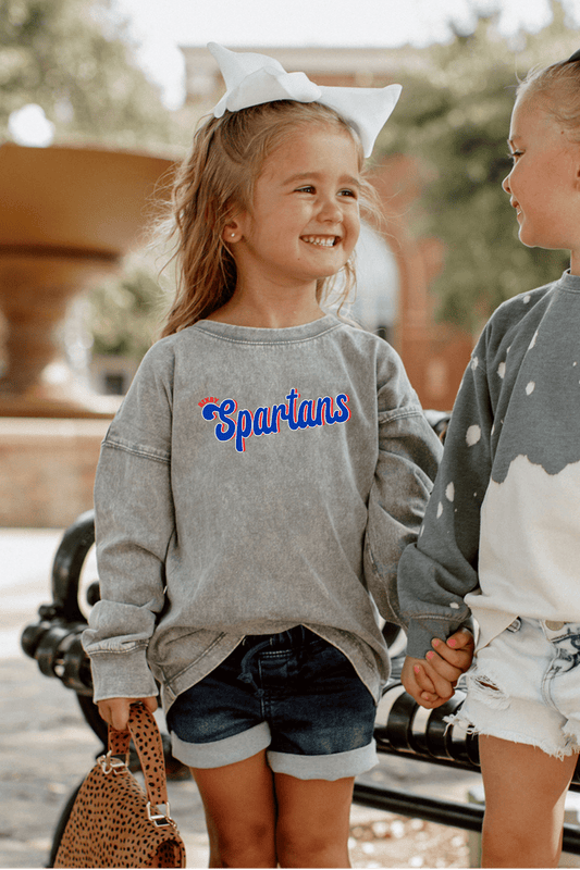 BIXBY SPARTANS YOUTH FADED WASH PULLOVER - The Club