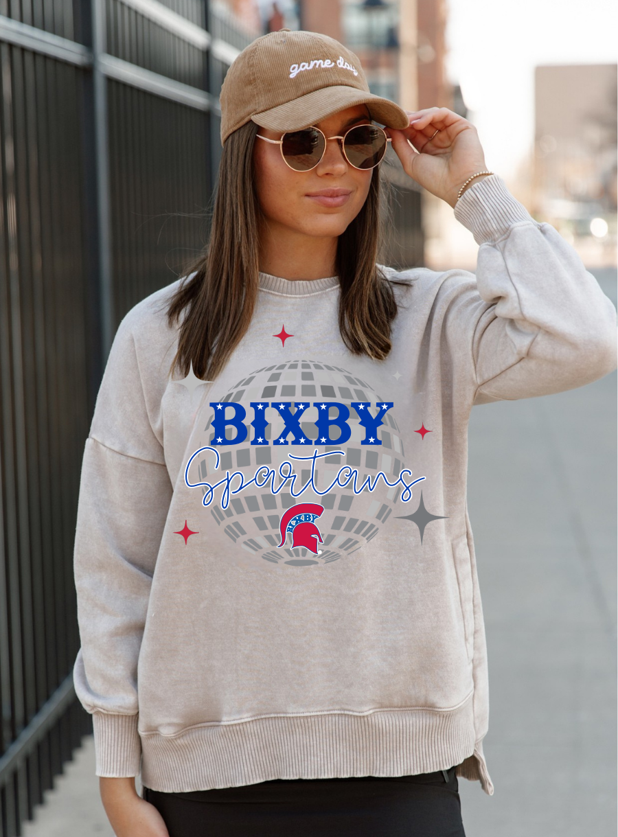 25BIX019-BIXBY SPARTANS VINTAGE WASH PULLOVER