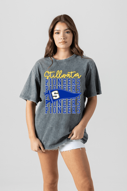 STILLWATER PIONEERS VINTAGE WASH BOYFRIEND TEE - The Club