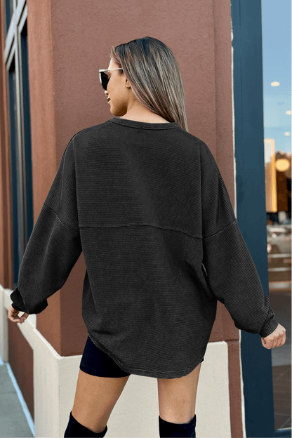 CATOOSA INDIANS WASHED CORDED PULLOVER - The Club