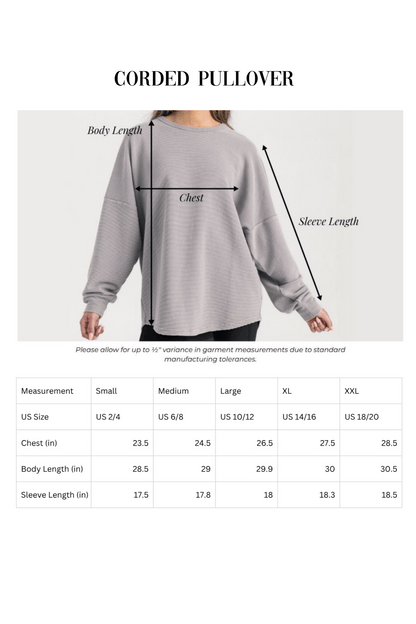 BIXBY SPARTANS WASHED CORDED PULLOVER - The Club