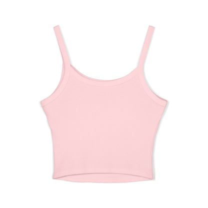 Women’s Spaghetti Tank Top — DVA Creatives Logo Crop