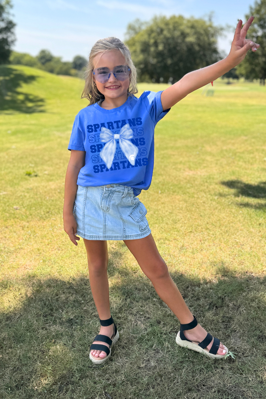 BIXBY SPARTANS YOUTH COTTON TEE