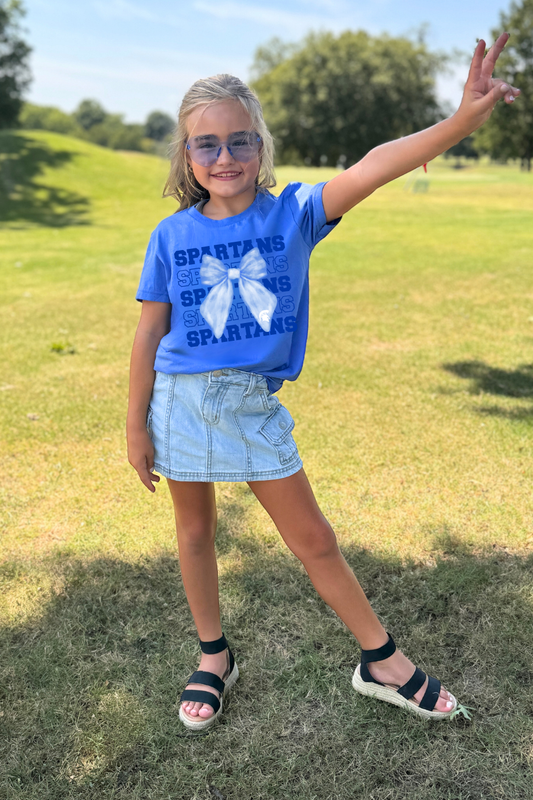 BIXBY SPARTANS YOUTH COTTON TEE