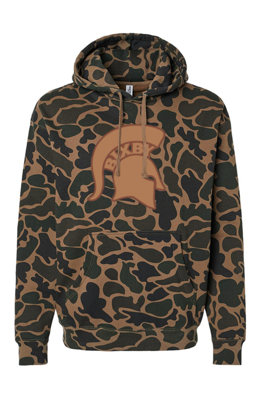 BIXBY SPARTANS DUCK CAMO ADULT HOODIE